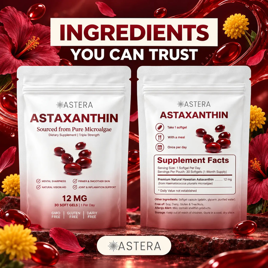 Astaxanthin Capsules(30 softgels)