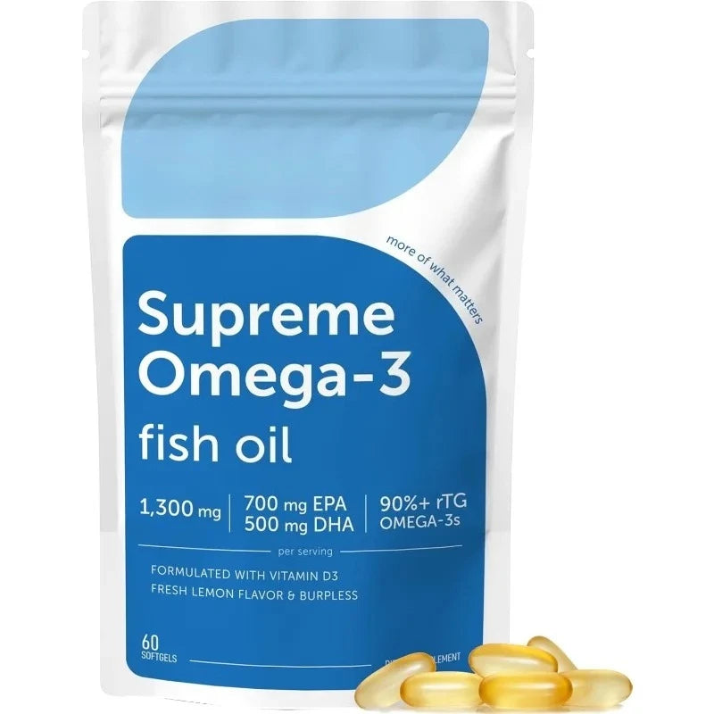 Omega-3 Fish Oil Capsules(60 softgels)