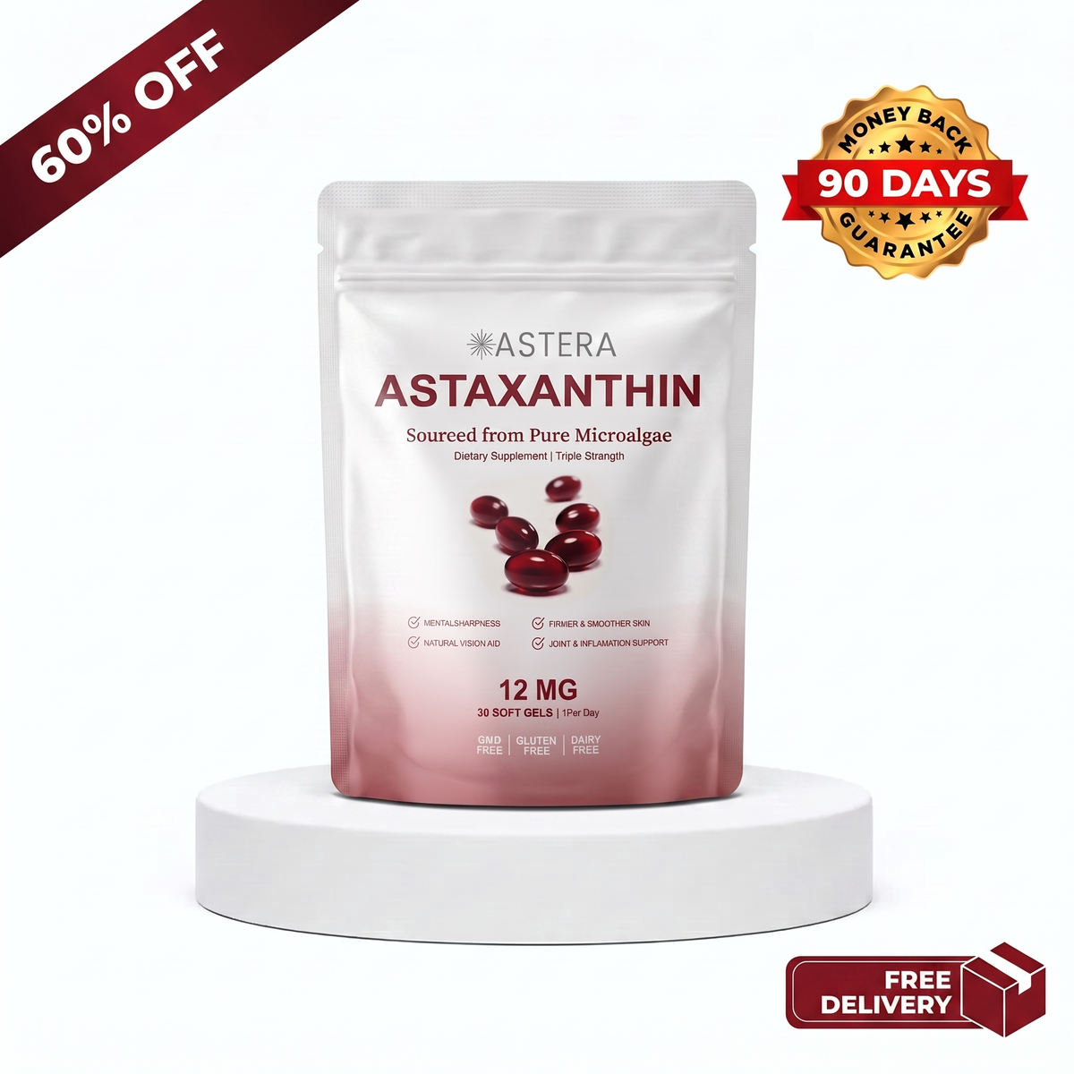 Astaxanthin Capsules(30 softgels)