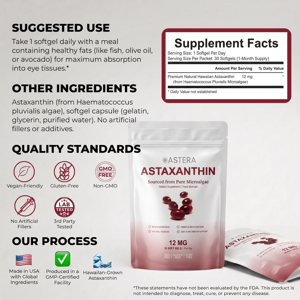 Astaxanthin Capsules(30 softgels)